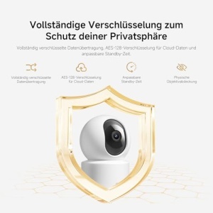 Camera supraveghere interior Xiaomi C201 1080p HD 360deg detectie persoane si animale vedere nocturna color - Img 4