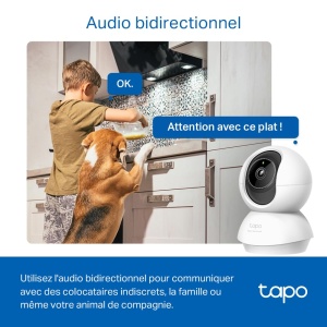 Camera supraveghere Tapo C230 3K 360deg Interior Night Vision 512GB - Img 5