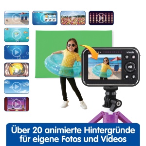 Camera video VTech KidiZoom Video Studio HD cu Greenscreen si Selfie - Img 2