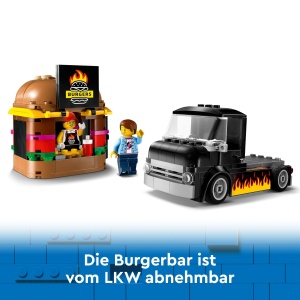 Camion de burgeri LEGO City 60404, 194 piese, cu 2 mini-persoane - Img 3
