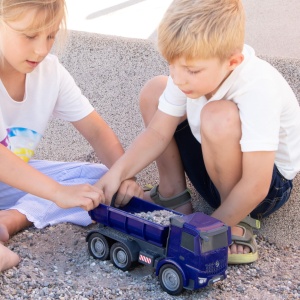 Camion de Constructie Mercedes-Benz Arocs Kipper, 124, cu Kippmechanism, pentru copii 3 - Img 2