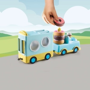 Camion de jucarie PLAYMOBIL 1.2.3 71325 cu functie de sortare si stivuire, pentru copii de la 12 luni - Img 6