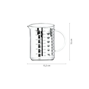 Cana de masurare din sticla WMF Gourmet 1 l, rezistenta la caldura, cu scala precisa - Img 5