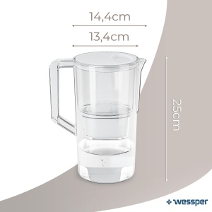 Cana filtranta Wessper AquaMax Basic 2,8L - Alb - Img 3