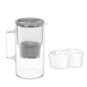 Cana filtranta Wessper Wasserfilter, 3 litri, cu 2 filtre, gri