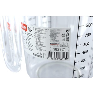 Cana masuratoare Zenker 008811, capacitate 1 litru, plastic transparent, 17 x 15,5 x 11,7 cm - Img 5