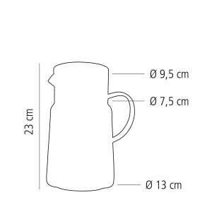 Cana pentru sucuri si apa APS 10728, 2 litri, sticla, inox - Img 7