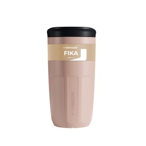 Cana reutilizabila Wessper FIKA 400 ml, ABS, Rosa