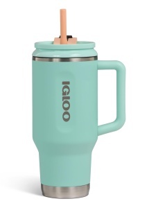 Cana termica Igloo Travel Mug 32, 900ml, inox, verde, izolare dubla