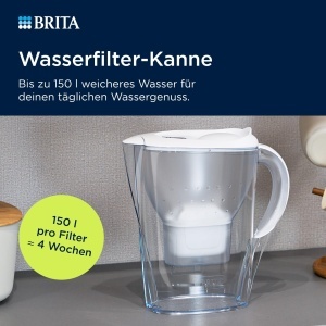 Canistra de filtrare apa BRITA Marella, 1.4 litri, cu cartus Pure Performance - Img 2