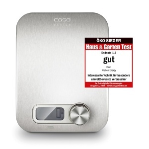 Cantar de bucatarie CASO Kitchen Energy, fara baterii, capacitate 5 kg, design inox