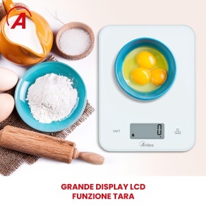 Cantar de bucatarie digital Ardes AR1PA2V H2O IP65 sticla securizata 10 kg functie Tara - Img 7
