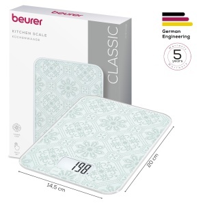 Cantar de bucatarie digital Beurer KS 19 Vintage 5 kg ultraflat design vintage - Img 3
