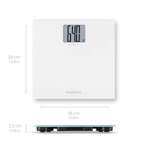 Cantar digital Medisana PS 470, capacitate 250 kg, display XL, alb - Img 2