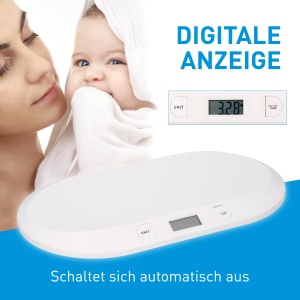 Cantar digital pentru bebelusi Grundig - Cantar max. 20 kg - Cantar de baie cu afisaj LED - Cantar pentru bebelusi cu functie de tara si afisaj - Incl. baterii - Alb - Img 6