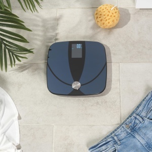 Cantar digital Salter, analiza corp, 180 kg capacitate, 17 metrici, negru - Img 5