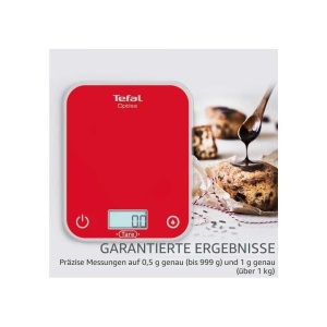 Cantar electronic de bucatarie Tefal Optiss BC50U3V0, capacitate 5 kg, display iluminat, alb - Img 5