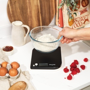 Cantar Electronic Salter Leaf, 5 kg, Functii Zuwiege si Nullstells, Negru - Img 6