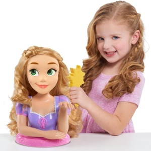 Cap de coafura Disney Princess Rapunzel, 30.5 cm, 13 accesorii, jucarie pentru copii - Img 2