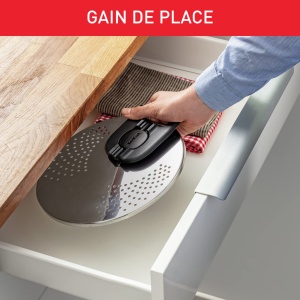 Capac pentru scurgere Tefal Ingenio, inox, 14-20 cm, spatiu de stocare optimizat - Img 6