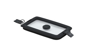 Capac ROSLE FLEXX 2GO 10L din sticla cu clipsuri transparentnegru aromadens
