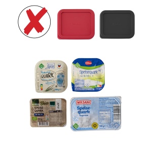 Capace reutilizabile din silicon Westmark, set 2 bucati, 10,5 si 8,5 cm, rosunegru - Img 8