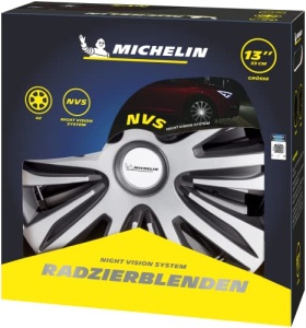 Capace roti auto MICHELIN MX-ABS, 13 inch, ABS, negruargintiu - Img 2
