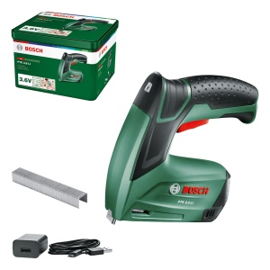 Capsator cu acumulator Bosch PTK 3.6 LI (baterie integrata, 3,6 volti, 30 batai/min, in cutie metalica) - Img 1