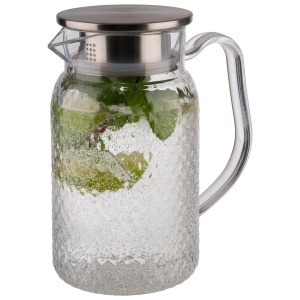 Carafa pentru sucuri si apa APS 10692, 1 litru, transparent, 10 cm - Img 2