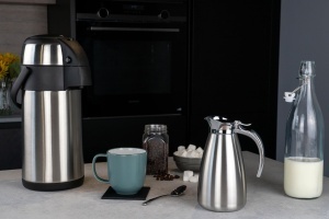 Carafa Pioneer SVP-1000, inox, 1 litru, design elegant - Img 3