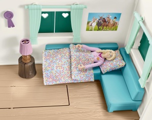 Caravana pentru jocuri de rol Schleich Horse Club 42593, 95 piese, accesorii incluse - Img 7