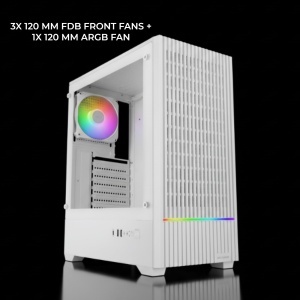 Carcasa Gaming Mars Gaming MC-Quantum, ATX, Alb, cu ARGB si Geam Temperat - Img 7