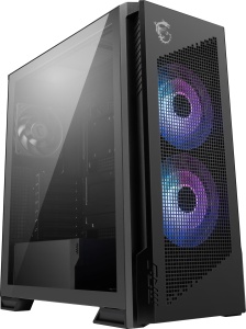 Carcasa Gaming MSI MPG Velox 300R Airflow PZ, sticla securizata, 3 ventilatoare ARGB