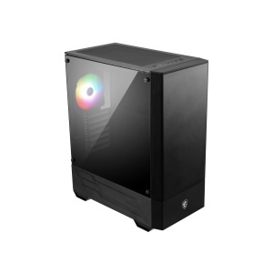 Carcasa Mid-Tower ATX MSI MAG Forge 110R, 2x USB 3.0, 1x Ventilator A-RGB, Negru