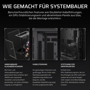 Carcasa PC Corsair 3500X LX-R RGB, Mid-Tower, 3 ventilatoare RGB, Negru - Img 8