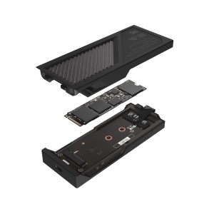 Carcasa SSD ASUS ROG Strix Aiolos USB-C 3.2 Gen 2x2, suport M.2 NVMe si SATA - Img 5