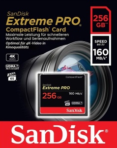 Card CompactFlash SanDisk Extreme PRO 256 GB, VPG 65, 160 MBs - Img 4