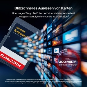 Card de memorie SanDisk Extreme PRO SDXC UHS-II V60, 256 GB, 300 MBs citire, 210 MBs scriere - Img 4