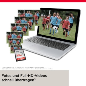 Card de memorie SanDisk Ultra SDXC UHS-I 256 GB, 150 MBs, Full HD - Img 5