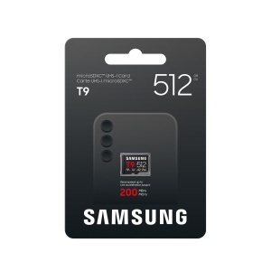 Card microSD Samsung T9, 512 GB, UHS-I U3, 200 MBs citire, negru - Img 3