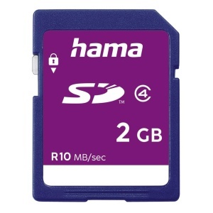 Card SD Hama 2GB, Class 4, Scriere mecanica, Viteza 10 MBs