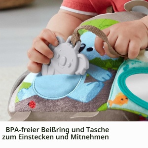 Carte de activitati pentru bebelusi Fisher-Price GJD37, 5 pagini, cu plus si oglinjoara - Img 3
