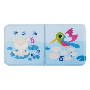 Carte de baie Chicco pentru copii 6-36 luni moale interactiva cu ilustratii care se coloreaza in apa - Img 7