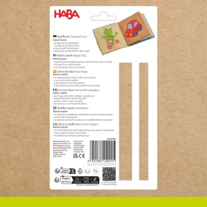 Carte din material textil HABA Zauberfrosch cu efecte tactile si oglinda, pentru bebelusi - Img 7
