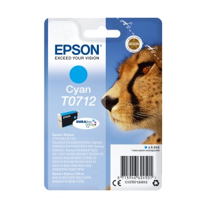 Cartus Epson T0712 Cyan Original pentru Stylus DX4000 SX100