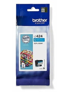 Cartus Original Brother LC-424C Cyan pentru DCP-J1200DW, 750 pagini - Img 1