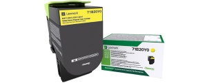 Cartus Toner Original Lexmark 71B20Y0, Galben, 2300 Pagini