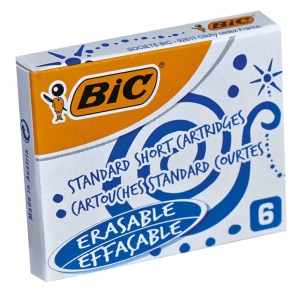 Cartuse cerneala BIC 888751, 24 bucati, culoare albastra, standard - Img 4