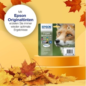 Cartuse de cerneala Epson Original T1285, multipack 4 culori, 1 x 5,9 ml, 3 x 3,5 ml - Img 3