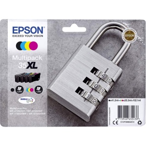 Cartuse Tinta Epson Original 35XL pentru WF-4720DWF, WF-4725DWF, WF-4730DTWF, WF-4740DTWF, Multipack 4 Culori